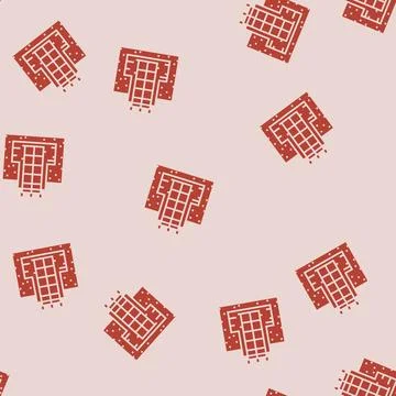 Foundation building structure glyph seamless pattern Ilustración de archivo