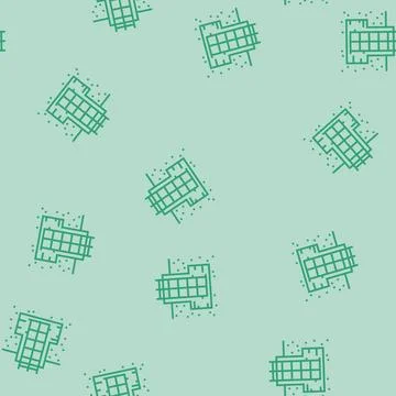 Foundation building structure line seamless pattern Illustrazione stock