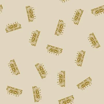 Foundation cement glyph vector seamless pattern Stock Illustration