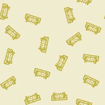 Foundation cement line vector seamless pattern Illustrazione stock