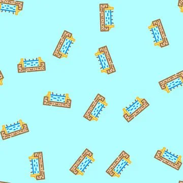 Foundation cement vector seamless pattern Illustrazione stock