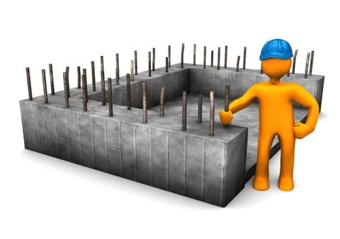 Foundation civil engineer Stock Illustration