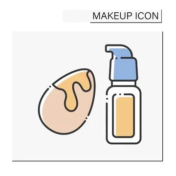 Foundation color icon Illustrazione stock