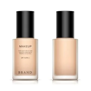 Foundation container mockup Stock Illustration
