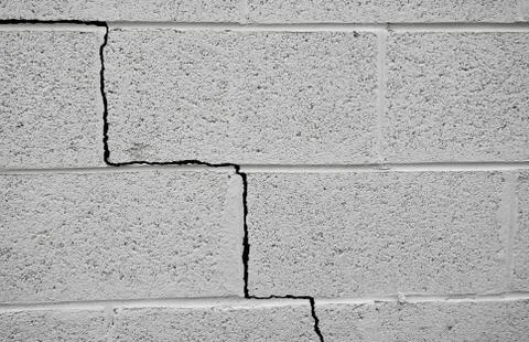 Foundation crack Stock Photos