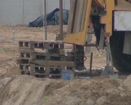 Foundation drill hole Stock Footage 10759883