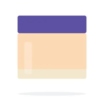 Foundation in a jar with a lid vector flat isolated Stock Illustration