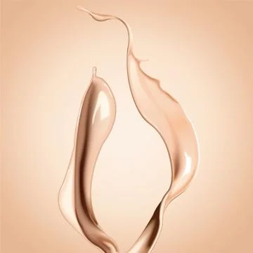 Foundation liquid elements Stock Illustration