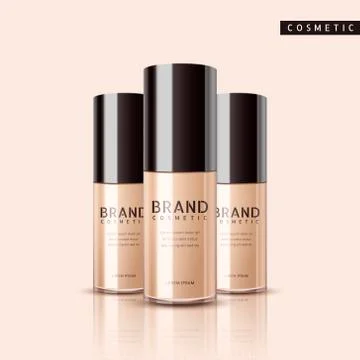 Foundation mockup template Stock Illustration