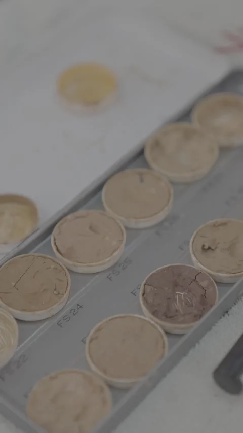 Foundation Palette, Base Palette, Make-up palette Stock Footage 312991698
