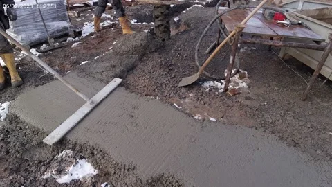 Foundation pouring 2 Stock Footage 233527561