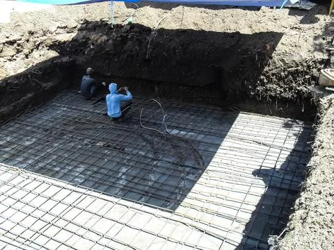 Foundation preparation Stock Photos