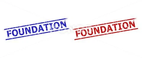 FOUNDATION Seals with Corroded Texture and Parallel Lines ~ Clip Art ...