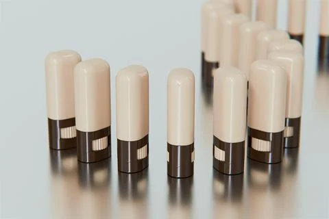 Foundation Stick packaging mockup Stock-Illustration