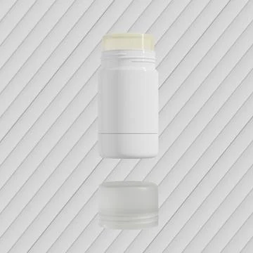 Foundation Stick packaging mockup, makeup twist up tube packaging mockup Stock-Illustration