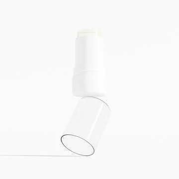 Foundation Stick packaging mockup, makeup twist up tube packaging mockup Stock Illustration