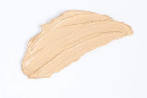 Foundation Stroke on White Background Top View Stock Photos
