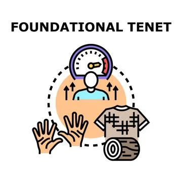 Foundational tenet for human basic needs concept Stock Illustration