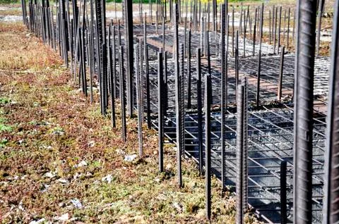 The foundations of the building Stock Photos