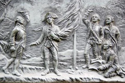 Founding of Australia plaque Stock Photos