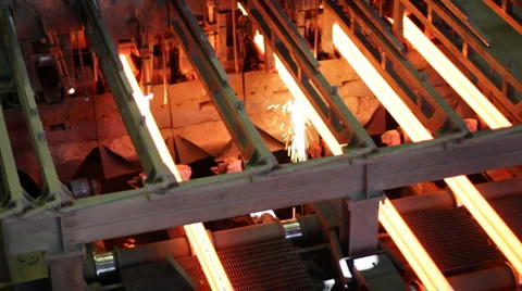 Foundry machinery at work Stock-Footage 1076763