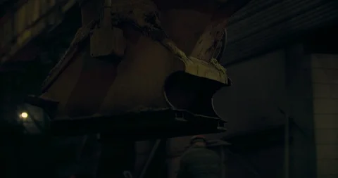 The foundry. The trolleys with the metal spark and the hot metal. It's a big Stock Footage 123738028
