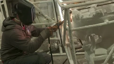 Foundry welding 1 Stock Footage 11357877