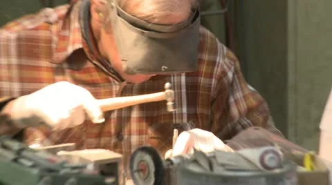 Foundry welding Stock Footage 11357573