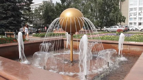 Fountain 037 Stock Footage 8665382