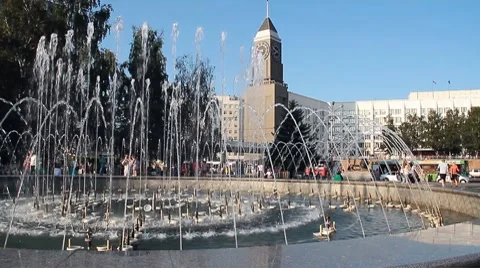 Fountain 048 Stock Footage 8692817