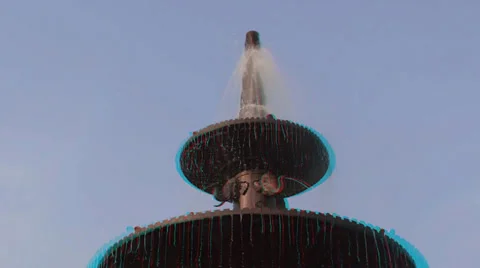 A fountain in 3D Stock Footage 32971851