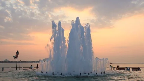 Fountain in Abu Dhabi 库存影片 70423845