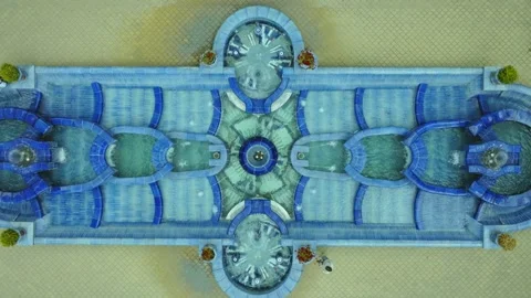 Fountain aerial Stock Footage 247267241