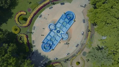 Fountain aerial Stock Footage 247267249