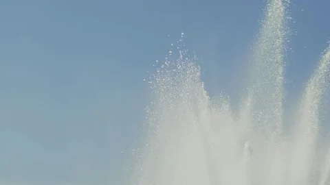 Fountain against the blue sky. Stock Footage 263259665