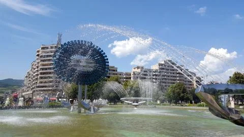 Fountain in Alba Iulia Stock Photos