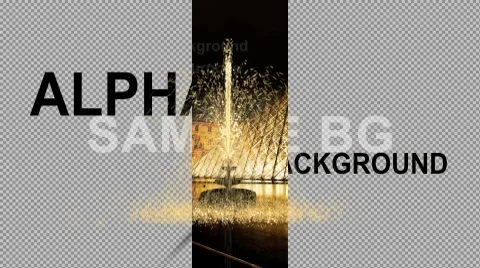 Fountain alpha HD  After Effects	Stock