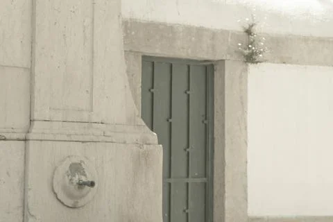 Fountain in ancient marble Foto stock