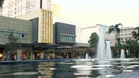Fountain and buildings Video stock 74686115