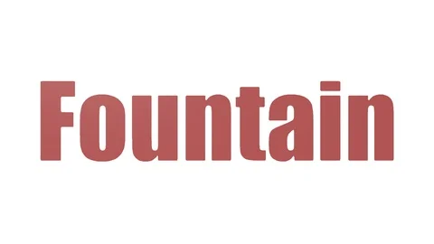 Fountain Animated Tagcloud Isolated Stock Footage 99622412