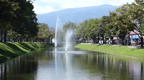 Fountain in asia Stock Footage 43799481