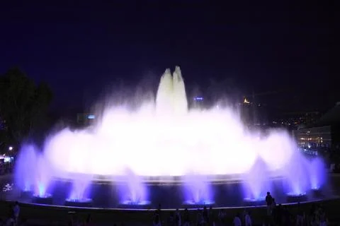 Fountain in Barcelona.Spain. Stock Photos