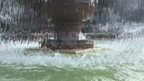 Fountain Base Slow Motion 1 Stock Footage 84243333