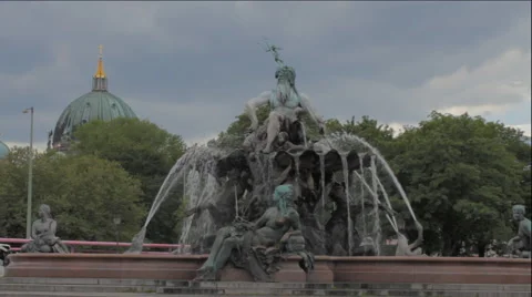 Fountain in Berlin Stock-Footage 50115272