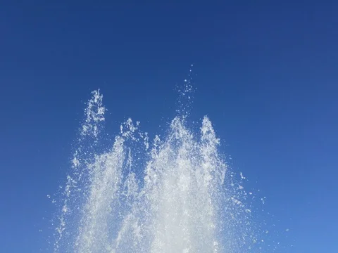 Fountain with blue sky Video stock 80316169