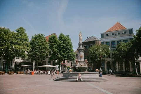 Fountain Brink, Deventer Stock Photos