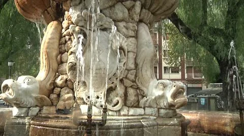 Fountain in Catania Video stock 9872550