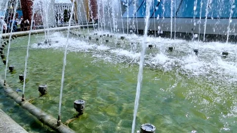 Fountain in the central square of Kiev Stock Footage 104902406