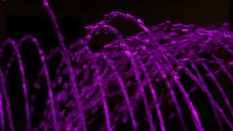 Fountain changing its colors Stock Footage 99281181