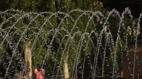 Fountain in city Stock-Footage 54363521